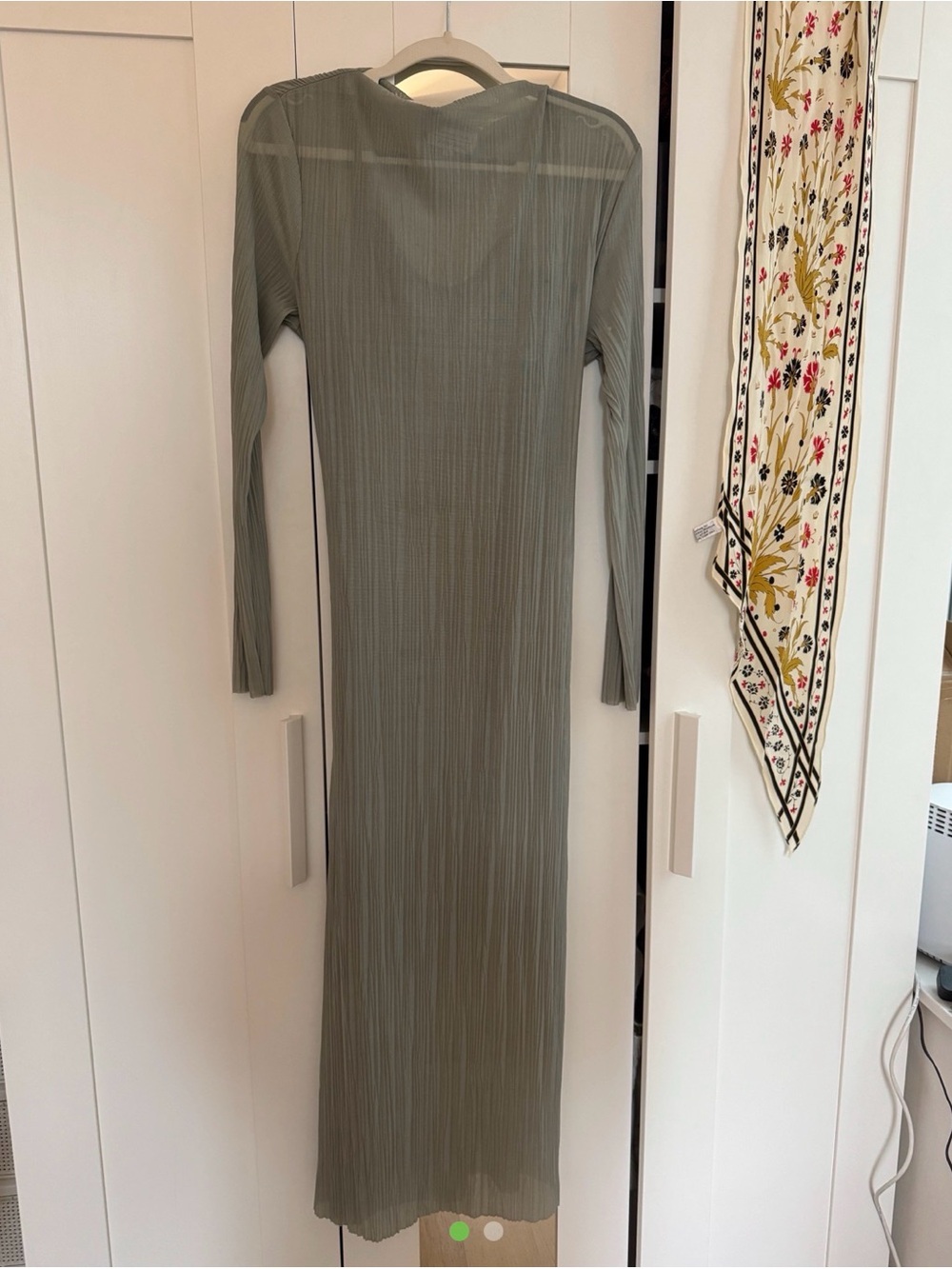 And Other Stories Long-Sleeve Maxi Dress in Sage Green